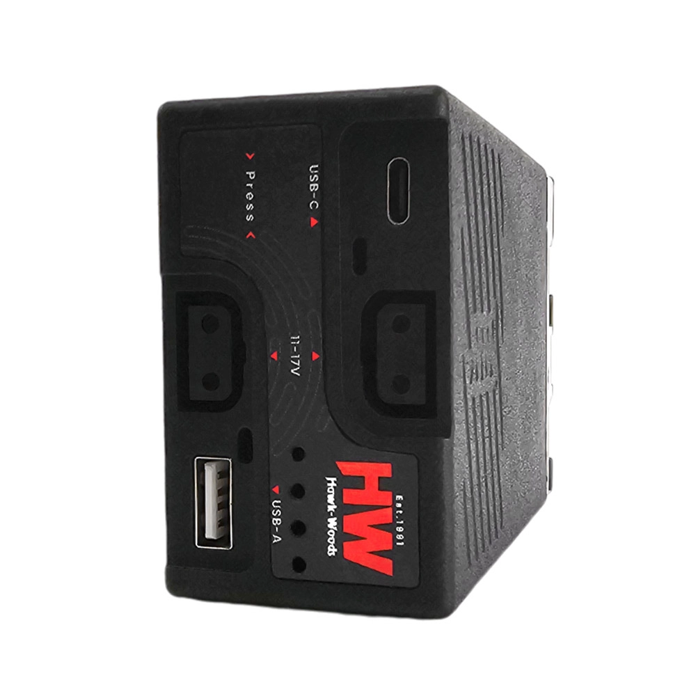 Hawk-Woods BP-98X 98Wh 14.4v Sony BP-U batteri USB A & C