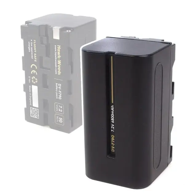 Hawk-Woods NP-F lader og batteri KIT L-Serie reiselader og NP-F 790 6800mAh 
