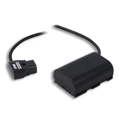 Hawk-Woods  Dummy LP-E6 Batteri Kamera LR-12 45cm kabel til Canon 
