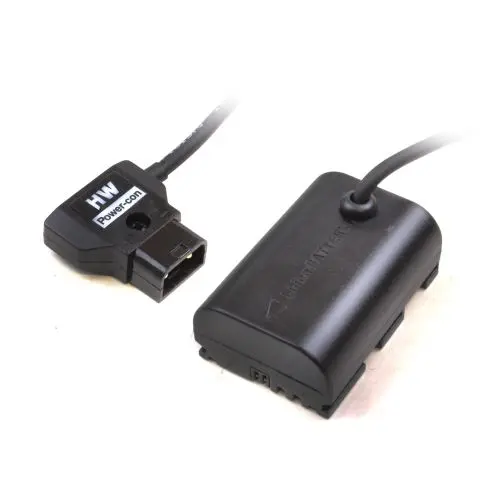 Hawk-Woods  LP-E6 Dummy til D-Tap LR-12B 75cm Kabel til Monitor 