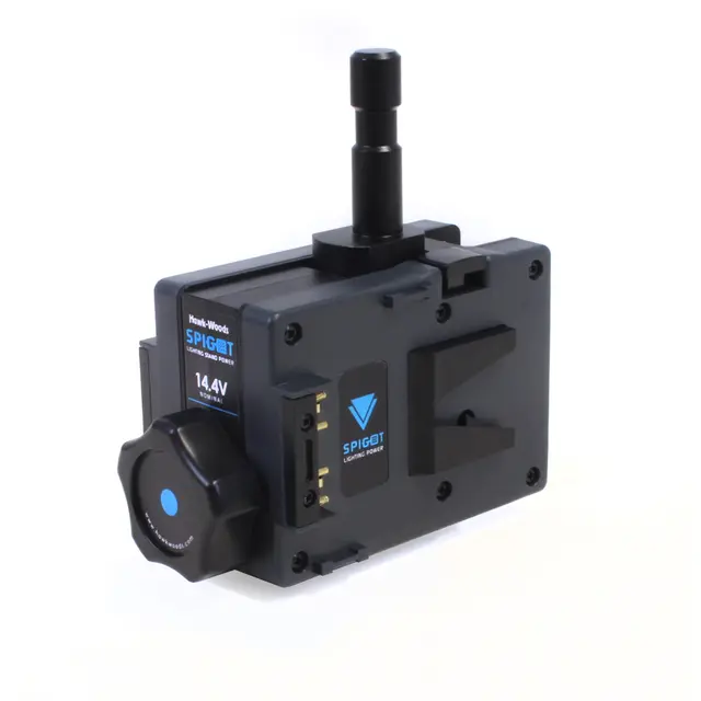 Hawk-Woods Dual Spigot 14,4V V-Lok 2x V-Mount 14,4V til 4Pin XLR 