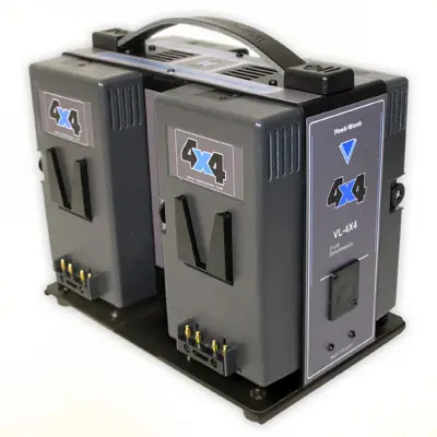 Hawk-Woods 4-kanals V-lok Li-Ion Lader 4x V-Mount Batterier 