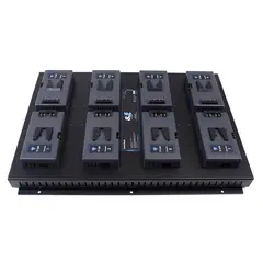 Hawk-Woods 8-Channel V-Lok Lader 8x V-Mount Batterier