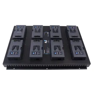 Hawk-Woods 8-Channel V-Lok Lader 8x V-Mount Batterier