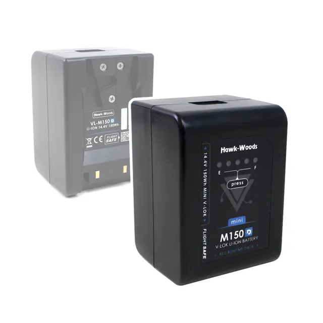 Hawk-Woods Mini V-Lok 150D 150Wh V-Mount Batteri med RED SMBUS 