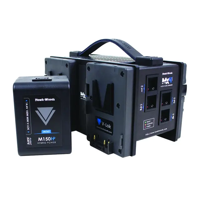 Hawk-Woods V-Mount VL-MX4 Quad Charger 4 veis lader for HW Mini V-Lock 