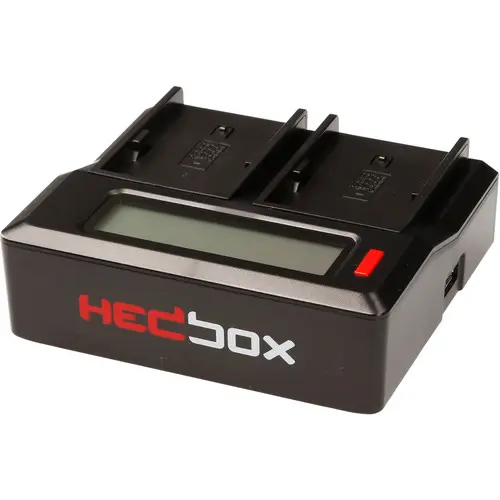 Hedbox DC50 Digital Dual Battery Charger Inteligent dobbel-lader 