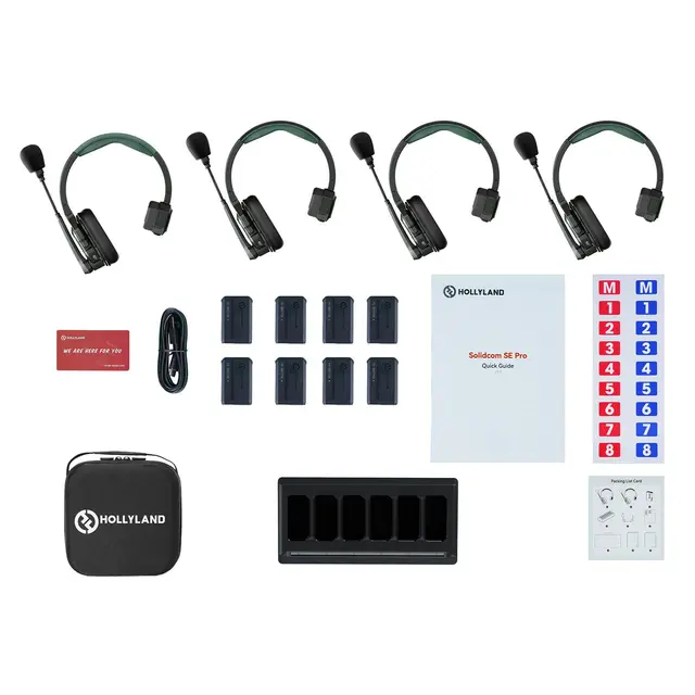 Hollyland Solidcom SE Pro Intercom 4-Person Noise Cancelling Intercom 