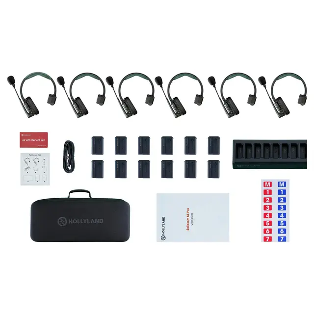Hollyland Solidcom SE Pro Intercom 6-Person Noise Cancelling Intercom 