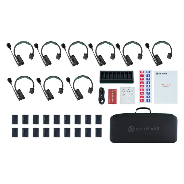 Hollyland Solidcom SE Pro Intercom 9-Person Noise Cancelling Intercom 