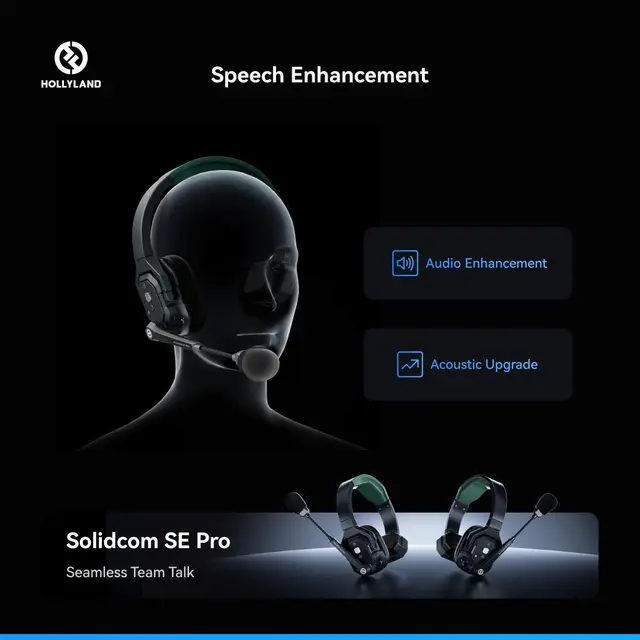 Hollyland Solidcom SE Pro Intercom 2-Person Noise Cancelling Intercom 
