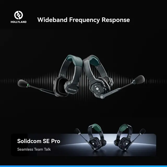 Hollyland Solidcom SE Pro Intercom 2-Person Noise Cancelling Intercom 