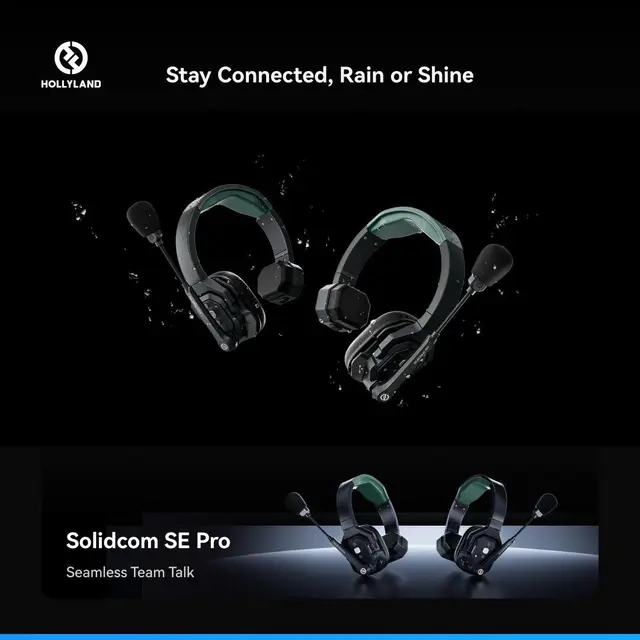 Hollyland Solidcom SE Pro Intercom 2-Person Noise Cancelling Intercom 