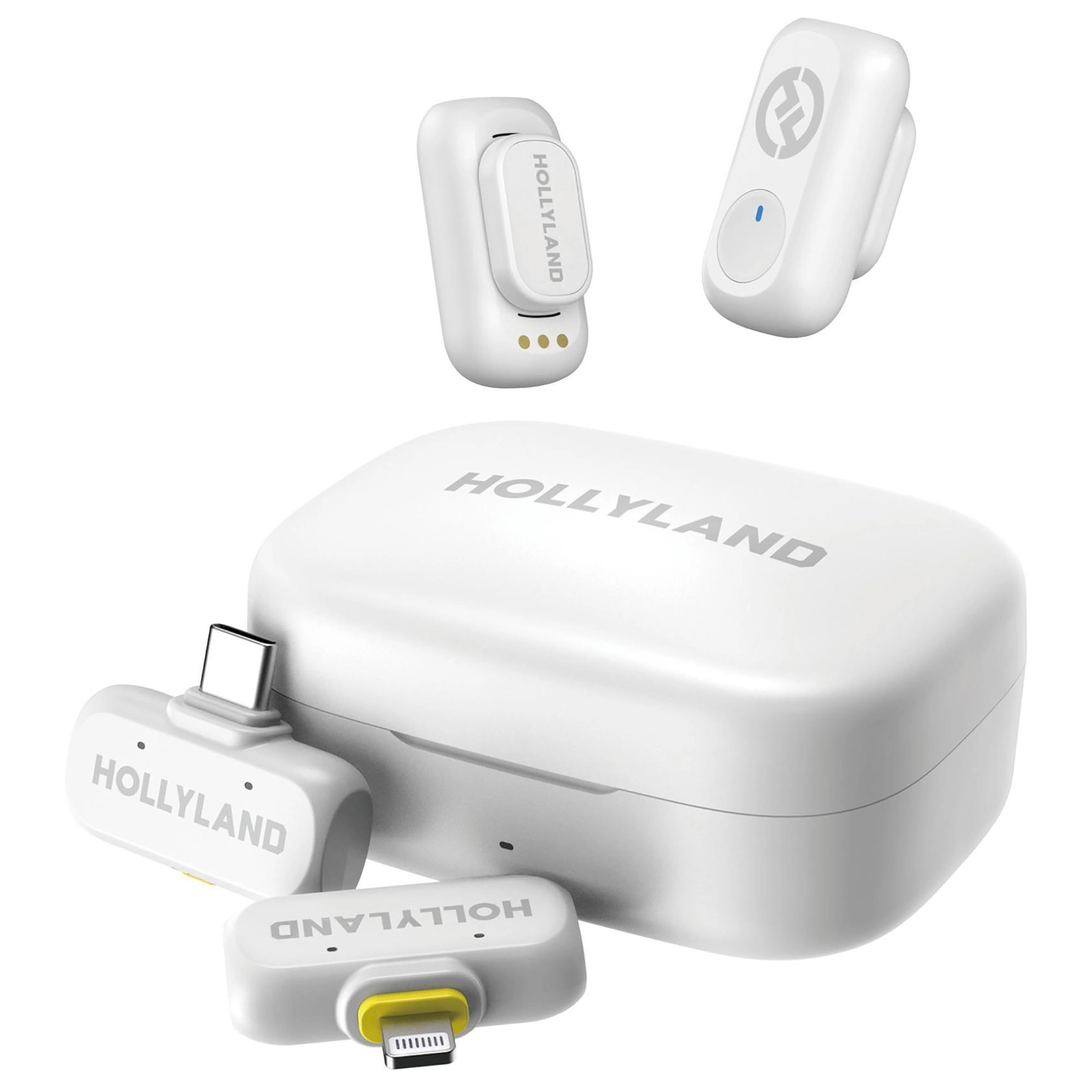 Hollyland LARK A1 Combo Ivory White m/USB-C RX + Lightning RX +Charging Case