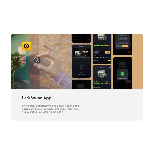 Hollyland LARK M2 Mini Combo Med Camera RX + USB-C RX 