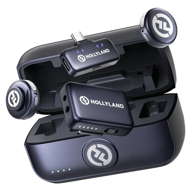 Hollyland LARK M3 Combo 2TX & 2RX USB-C RX and 2 x Wireless Microphones 