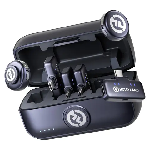 Hollyland LARK M3 Combo 2TX &amp; 4RX USB-C RX and 2 x Wireless Microphones
