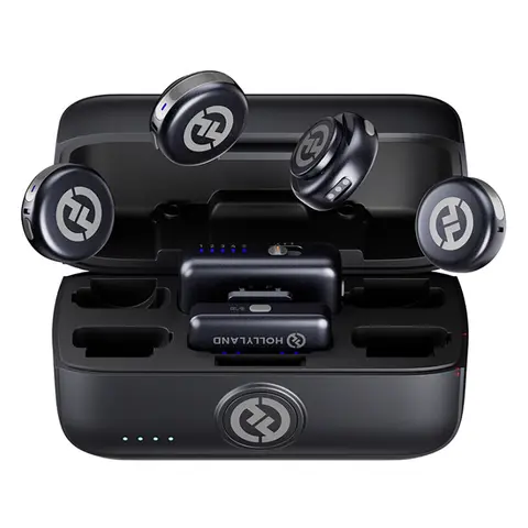 Hollyland LARK M3 Combo 4TX &amp; 2RX USB-C RX and 4 x Wireless Microphones