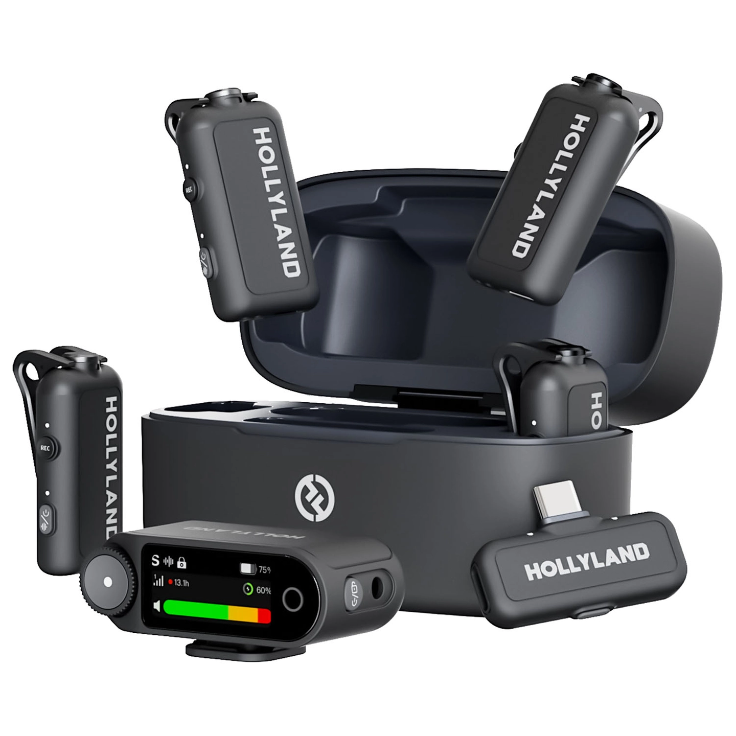 Hollyland Lark Max 2 Combo 4-Person with Camera RX + USB-C RX