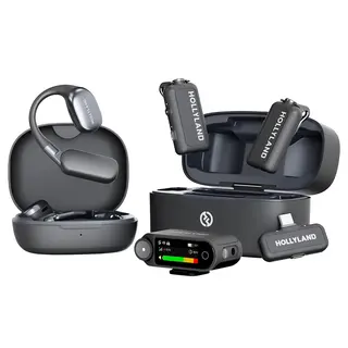 Hollyland Lark Max 2 Ultimate Combo OWS Monitor Earphone + Cam RX + USB-C RX