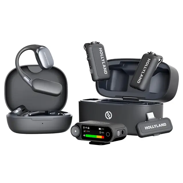 Hollyland Lark Max 2 Ultimate Combo OWS Monitor Earphone + Cam RX + USB-C RX 