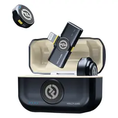 Hollyland Lark M2 Lightning WL Lavalier Tr&#229;dl&#248;s mygg med Lightning plugg