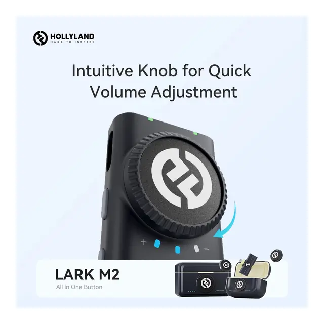 Hollyland Lark M2 USB-C WL Lavalier Trådløs mygg med USB-C plugg m/mottaker 