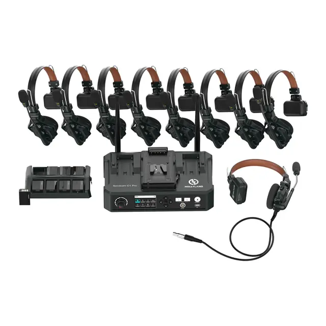 Hollyland Solidcom C1 Pro Intercom Trådløs Intercom med 8 ENC Headsets +Hub 
