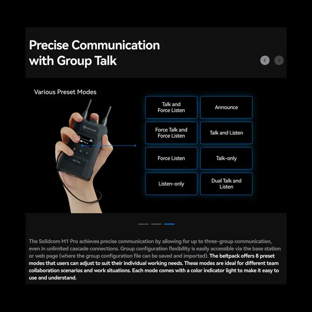 Hollyland Solidcom M1 Pro-8 Double Ear Headsets 