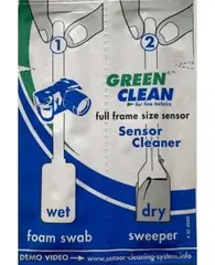 Green Clean Wet &amp; Dry Sensor Cleaner 1pk 2 Sensor Swab for Full Frame sensor