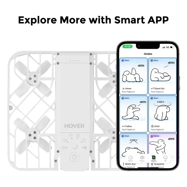 HoverAir X1 Combo White 