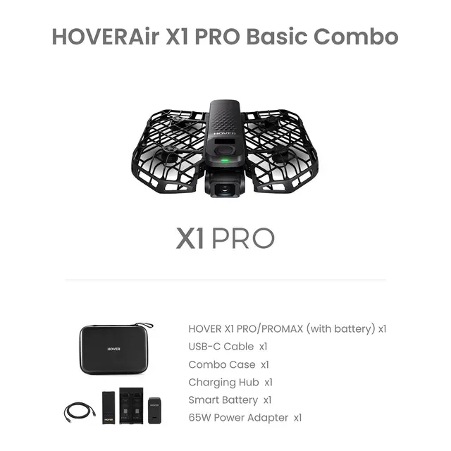 HoverAir X1 Pro Basic Combo Black 