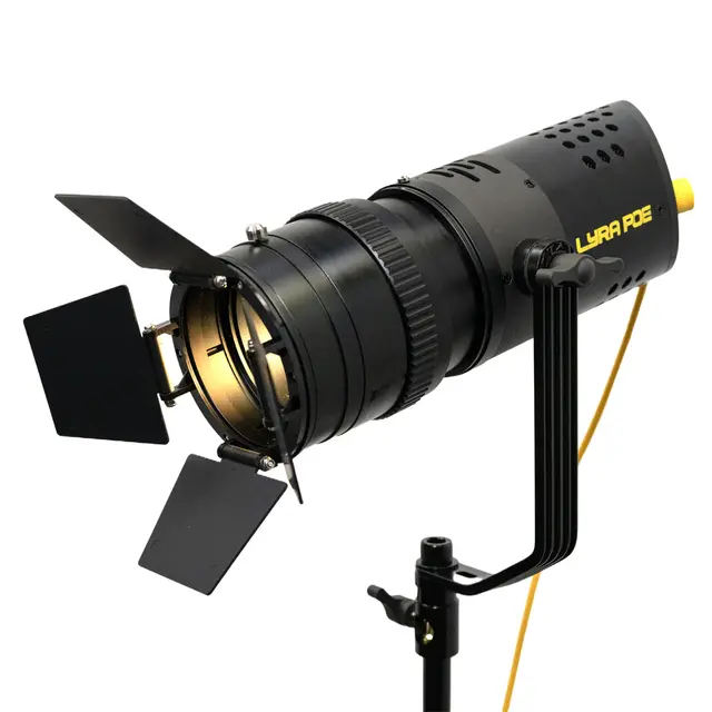 Ikan Lyra POE Bi-Color LED Zoom Light m/DMX Control, Fresnel 