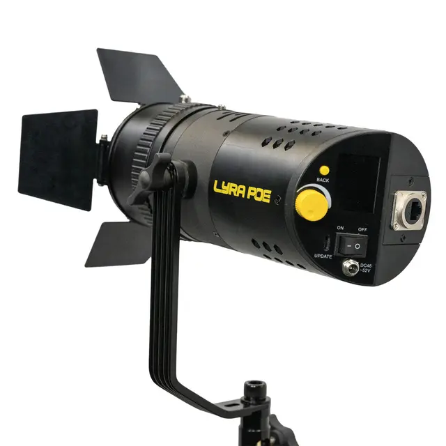Ikan Lyra POE Bi-Color LED Zoom Light m/DMX Control, Fresnel 