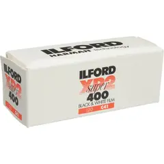 Ilford XP2 Super 120 Sort/hvit negativ film C41 prosess