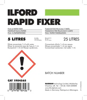 Ilford Rapid Fixer 500 ml 500 ml fix for sort/hvit papir og film