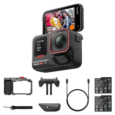 Insta360 Ace Pro 2 Xplorer Bundle Dual Battery. Dark Grey