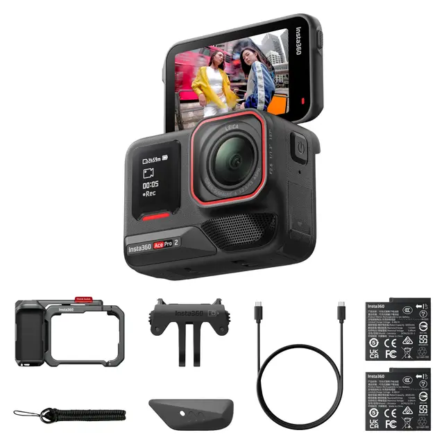 Insta360 Ace Pro 2 Xplorer Bundle Dual Battery. Dark Grey 