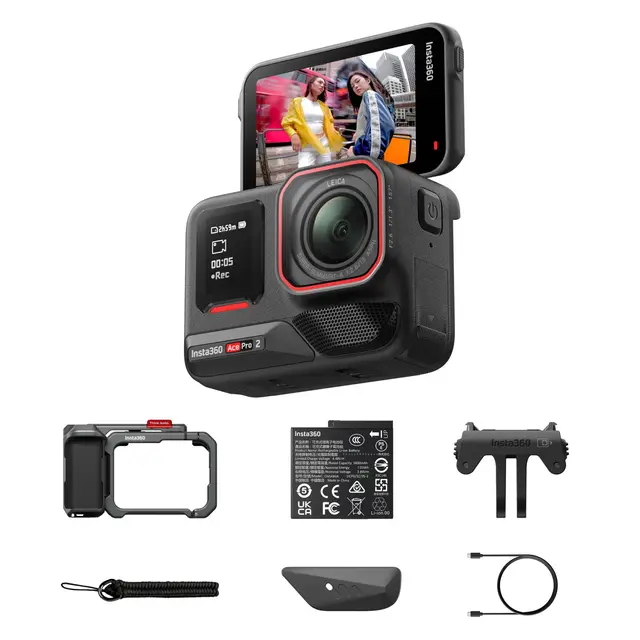 Insta360 Ace Pro 2 Xplorer Bundle Single Battery. Dark Grey 