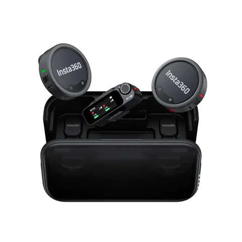 Insta360 Mic Pro (2 TX + 1 RX) 1 Mic/Sendere, 1 mottaker og ladeetui