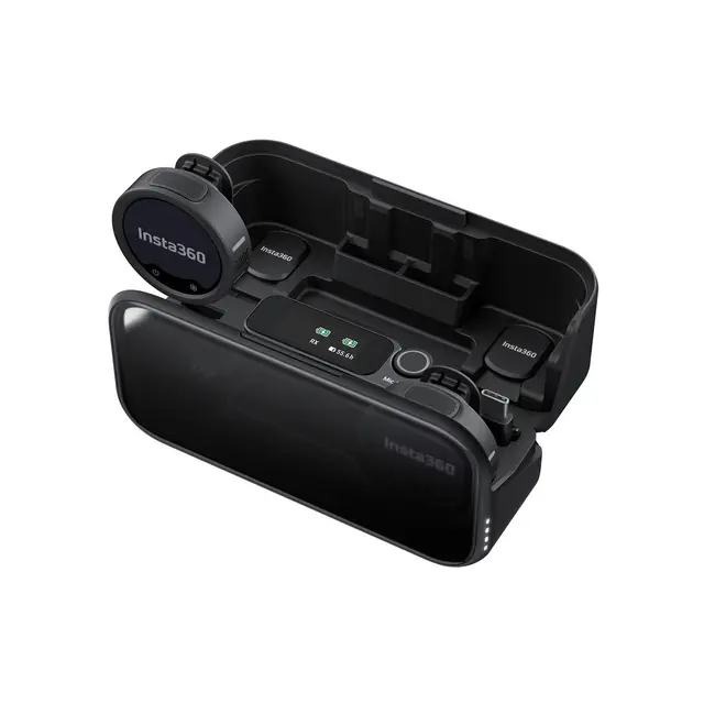 Insta360 Mic Pro (2 TX + 1 RX) 1 Mic/Sendere, 1 mottaker og ladeetui 