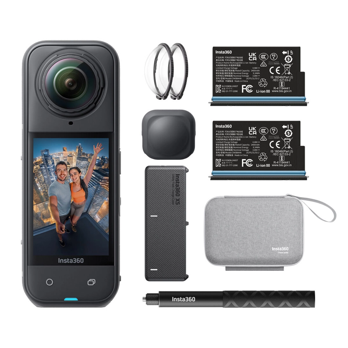 Insta360 X5 Essentials Bundle 8K 360° Actionkamera m/ Tilbehør