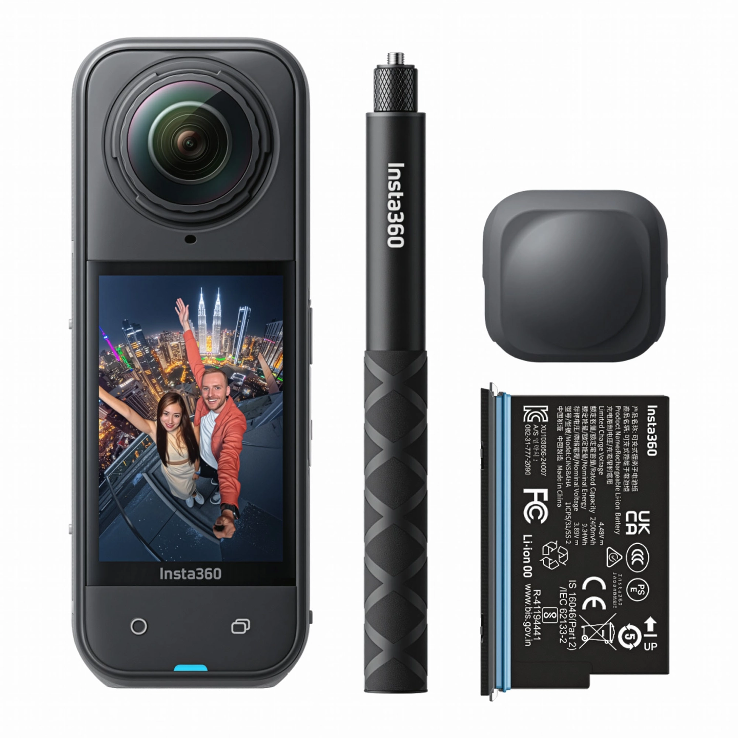 Insta360 X5 Starter Bundle 8K 360° Actionkamera m/ Tilbehør