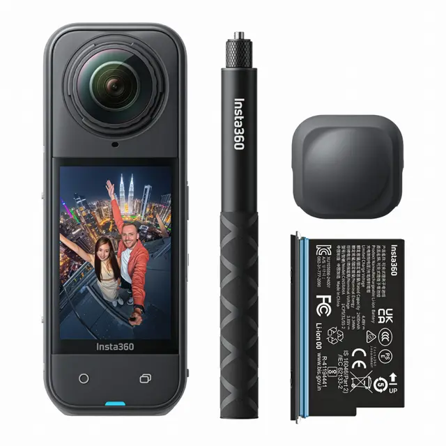 Insta360 X5 Starter Bundle 8K 360° Actionkamera m/ Tilbehør 