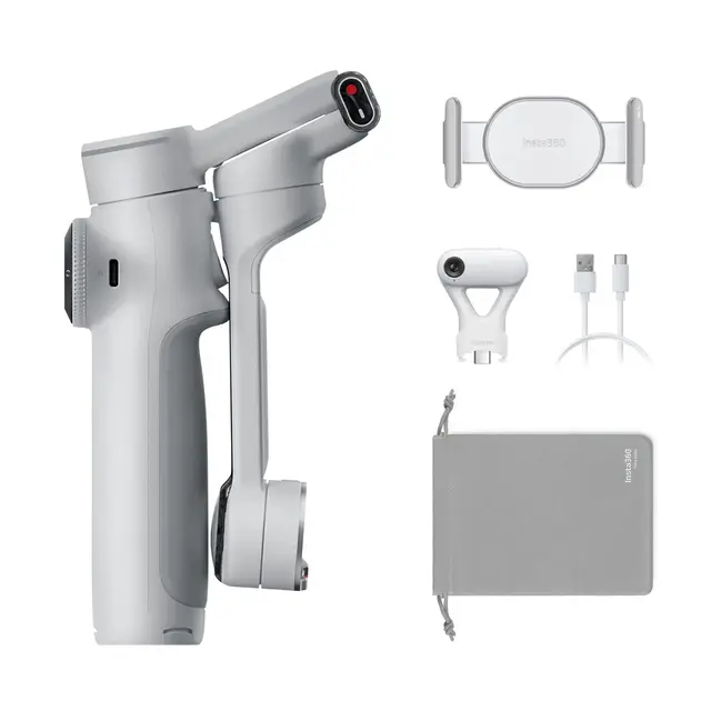 Insta360 Flow 2 Pro AI Tracker Bundle Stone Grey 