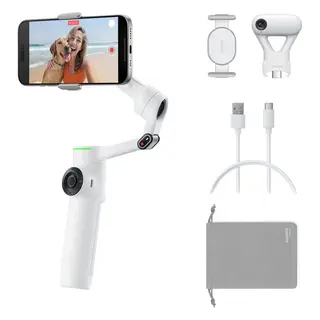 Insta360 Flow 2 Pro AI Tracker Bundle Summit White