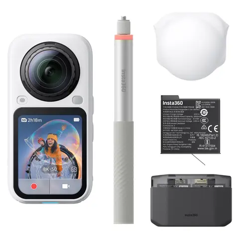 Insta360 X6 Essentials Bundle 8K 360° Actionkamera. Arctic White