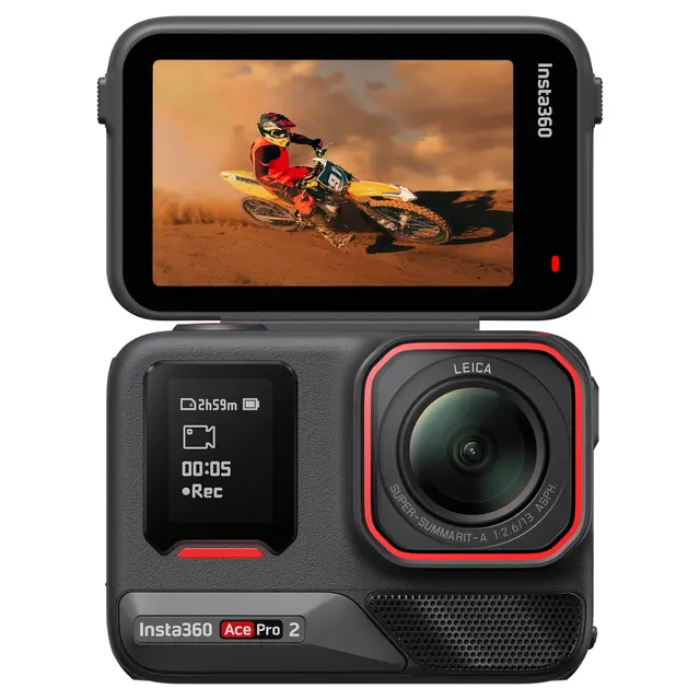 Insta360 Ace Pro 2 Dual Battery Bundle Action Camera med Leica optikk 