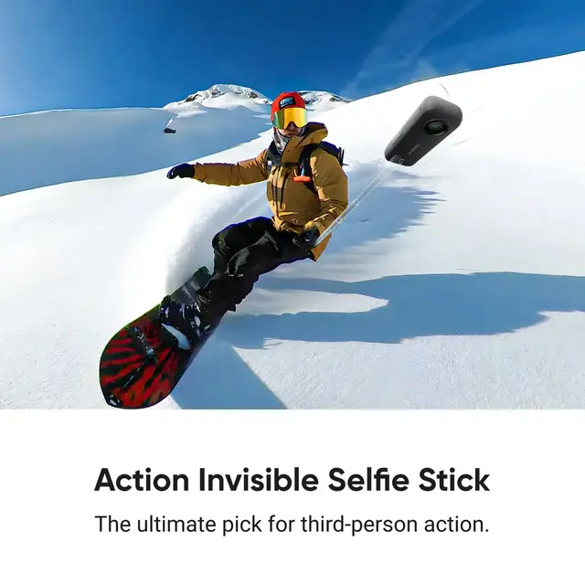 Insta360 Action Invisible Selfie Stick Carbon selfie stick. 100 cm 