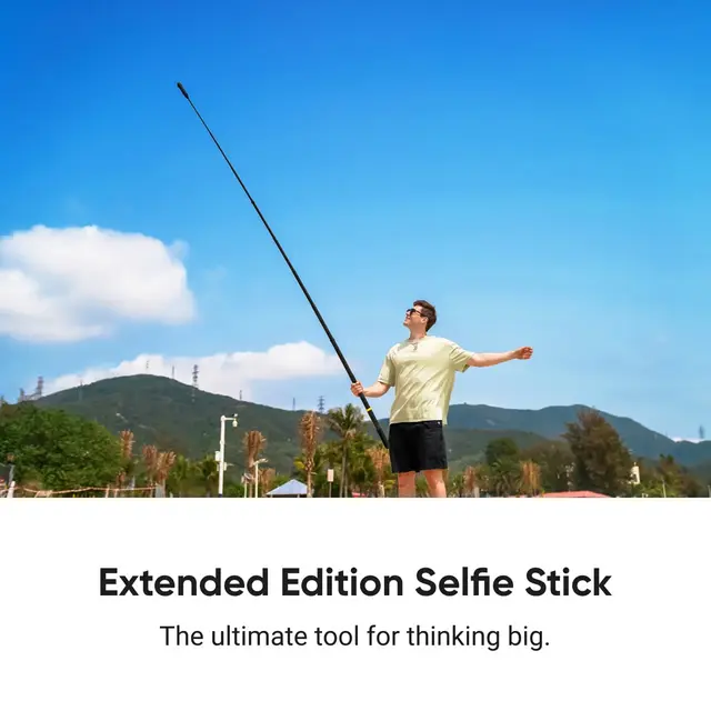 Insta360 Enhanced Extended Edition Selfi Selfi Stick 3m Carbon 